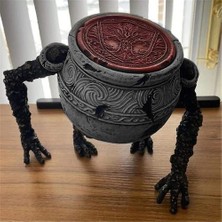 Htun Gizemli Elden Ring Pot Boy Reçine Heykeli Ev Dekor LED Işık Renk Değiştirme (Yurt Dışından)