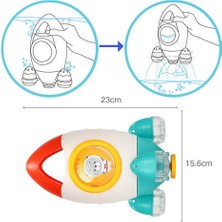 Htun Bebek Roket Çeşme Watertoys Banyo Oyunları Yaz Oyuncaklar Eğlenceli Roket Çeşme Serpme Su Dönen Su Oyuncakları Hediyeler Çocuklar | Banyo Oyuncak (Yurt Dışından)