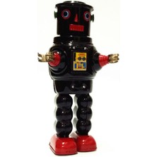 Htun Kırmızı Rüzgar Yukarı Walking Roby Robot Clockwork Teneke Oyuncak Anahtar Tahsil Hediyeler ile Robbie Mekanik Yaratıcı Retro Oyuncak | Rüzgar Up Oyuncaklar (Yurt Dışından)