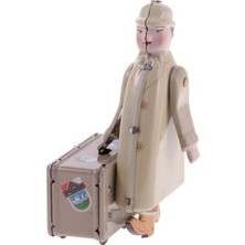 Htun Teneke Oyuncak Vintage Gezgin Yolcu Bavul Modeli ile Rüzgar Yukarı Clockwork Klasik Oyuncaklar Çocuklar Kız Hediye Koleksiyon | Teneke Oyuncaklar Vintage | Teneke Toystoys Vintage (Yurt Dışından)