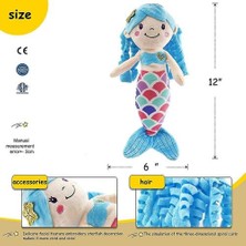 Htun Mermaid Prenses Dolması Hayvanlar Yumuşak Peluş Bebek Oyuncakları Kızlar Çocuklar Için Hediyeler Hediyeler Çocuk Toddlers, 12 '' (Mavi) (Yurt Dışından)