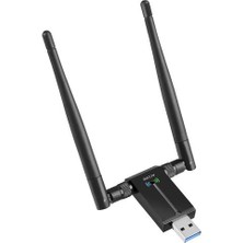 Htun Pc Için Kablosuz USB Wifi Adaptörü - 802.11AC 1200MBPS Çift 5dbi Anten (Yurt Dışından)