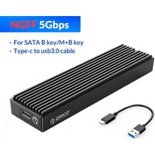 Htun Lsdt M.2 Nvme Muhafaza USB C Gen2 Pcıe SSD Kılıf M2 Sata Ngff 5gbps SSD Kılıf Aracı Ücretsiz 2230/2242/2260/2280 SSD (Yurt Dışından)