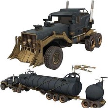 Htun Dıy Kağıt Modeli Mad Max Savaş Teçhizatı 1:25 Dıy Kağıt Zanaat Monte 3D Puzzle Oyunu Çocuk Oyuncak | Model Yapı Kitleri (Yurt Dışından)