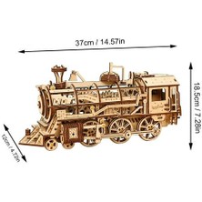 Htun 350 Adet Dıy Montaj Buharlı Tren Modeli 3D Ahşap Bulmaca Modeli Yapı Kitleri Eğitici Oyun Oyuncaklar Çocuklar Hediye | Model Yapı Kitleri (Yurt Dışından)