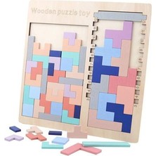 Htun 3 1 Renkli Ahşap Tangram Beyin Teaser Bulmaca Oyuncaklar Tetris Oyunu Okul Öncesi Yargılama Entelektüel Eğitim Çocuk Oyuncak # 40 | Blokları (Yurt Dışından)