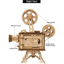 Htun 183 Adet Retro Dıy 3D El Krank Film Projektör Ahşap Model Oluşturma Kitleri Montaj Oyuncak Hediye Çocuklar Için Yetişkin | Model Yapı Kitleri (Yurt Dışından)