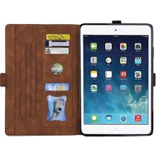 Htun Aşk Kelebek Desenli Yatay Çevirme Deri Kılıf Tutuculu / Ipad Mini 1/2/3/4/5 (Yurt Dışından)