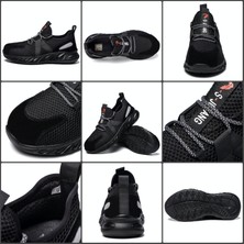JJEC Güvenlik Ayakkabıları Çelik Ayak Parmağı Iş Botları Nefes Alabilen Kumaş Üst (Yurt Dışından)