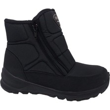 Scooter 7449 Kadın Siyah Fermuarlı Su Geçirmez ( Watertight ) Kar Botu