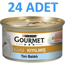 Purina Gold Ton Balıklı Kıyılmış 24 Adet 85 Gr Tavuk Aromalı Kedilere Özel Mama