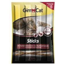 Gimcat Sticks Hindili & Tavşanlı Kedi Ödül Çubukları 4 Parça