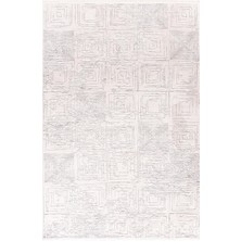 Halı Sepeti Enti Dora 1908 Beyaz Salon Halısı Kesme Yolluk Yumuşak Doku Kaymaz Tozumaz Halısı