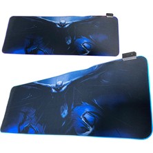 Aksesuarcı 80X30CM Büyük Boy Xxl Resimli Desenli Mousepad Rgb LED Işıklı Gaming Gamer Oyuncu Mouse Pad