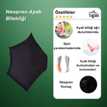 Bgm Ayak Bilekliği Neopren Ayak Bilekliği Yüksek Kalite Siyah Kısa Ayak Bilekliği