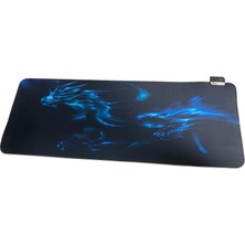 Aksesuarcı 80X30CM Büyük Boy Xxl Resimli Desenli Mousepad Rgb LED Işıklı Gaming Gamer Oyuncu Mouse Pad