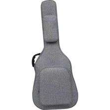 Fenteer Bas Gri Için Cepli Akustik Gitar Çantası Sırt Çantası Ayarlanabilir Omuz Askısı (Yurt Dışından)