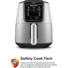 Karaca Air Pro Cook Xl 2 In 1 Konuşan Airfryer Cool Gray 4 Kişilik Fritöz