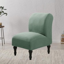 Seasong Jakarlı Kolsuz Sandalye Slipcover Dekoratif Örtüleri Yıkanabilir (Yurt Dışından)