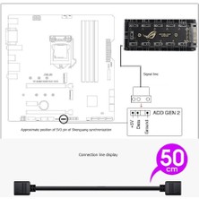 PrimeX Plus Primex PX-4847 Argb Rgb Çoklayıcı, Rgb 3 Pin 11 Port 5V Sata Power Güç Fan Çoklayıcı,  Şerit Rgb Hub Kablo Splitter