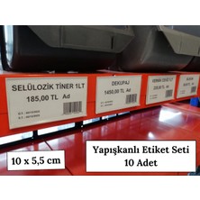 Özfiliz Mağaza Ekipmanları 10 x 5 5 cm Yapışkanlı Raf Depo 10 x 5 6 cm Profil Pvc