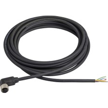 Eleco ELECO-ESC-M125PFR-3M-PVC-M12 5pin 3 mt Açılı Pvc Sensör Kablosu
