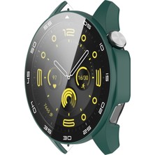 Daart Huawei Gt 4 46MM Watch Kılıf Temsilli Cam Ekran Koruyucusu Pc Çerçevesi Dolu Plakalı (Yurt Dışından)