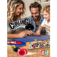 Go Toys Mini Curling Ekransız Vakit Geçirme Aktivitesi Aile Etkileşimi Kutu Oyunu