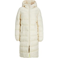Jack & Jones Nora Lıghtweıght Long Jacket Otw Sn Kadın Bej Mont 12236524-06