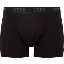 U.S. Polo Assn. Erkek Antrasit-Siyah-Baskılı 3'lü Boxer 80505