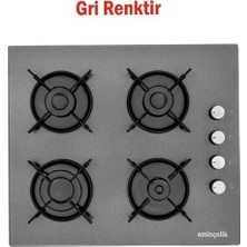 Eminçelik Set Üstü Gri Cam Ocak AH 1240 GG60