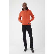 Uniqroy Içi Polarlı Regular Fit Standard Kesim Kanguru Cepli Basic Kapüşonlu Sweatshirt