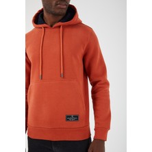 Uniqroy Içi Polarlı Regular Fit Standard Kesim Kanguru Cepli Basic Kapüşonlu Sweatshirt