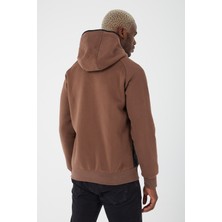 Uniqroy Elyaf Dolgulu Kapüşonlu Kapitone Rahat Kesim Sweatshirt