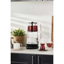 Royaltea 1746H Konuşan Cam Çay Makinesi Siyah