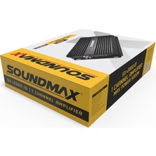 Soundmax SX-2000.1D 2000W Rms 5000W Max Kumandalı Mono Amfi