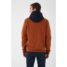 Uniqroy Içi Polarlı Regular Fit Standard Kesim Kanguru Cepli Basic Kapüşonlu Sweatshirt