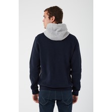 Uniqroy Içi Polarlı Regular Fit Standard Kesim Kanguru Cepli Basic Kapüşonlu Sweatshirt