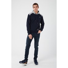 Uniqroy Içi Polarlı Regular Fit Standard Kesim Kanguru Cepli Basic Kapüşonlu Sweatshirt