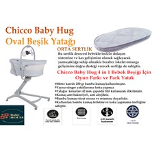 Bhouse Chicco Baby Hug Uyumlu Anne Yanı Oval 35X75 cm Bambu Beşik Yatağı