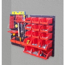 Profosyonel Çok Amaçlı El Aletlerini Muhafaza Etmek Için Duvar Panel Seti