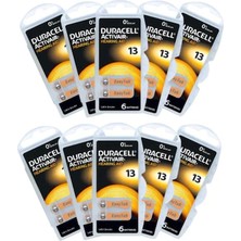 Duracell 13 Numara Işitme Cihazı Pili 10 PAKET