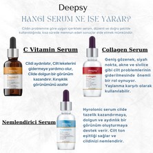 Deepsy Care 3'lü Cilt Bakım Serum Seti ( Hyaluronic Acid + C Vitamini + Collagen Serum