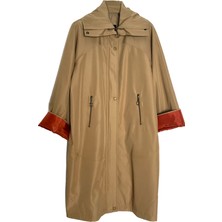 Beyza Betül Beyza Betül Zengin Yaka Trençkot Camel 5002