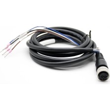 Eleco ELECO-ESC-M125PFS-3M-PVC-M12 5pin Düz 3mt Pvc Düz Sensör Kablosu