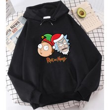 Populus Rick And Morty Kapşonlu Sweatshirt
