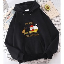 Populus Geyik Noel Baba Sweatshirt