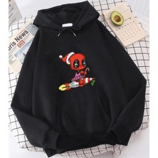 Populus Deadpool Kapşonlu Sweatshirt