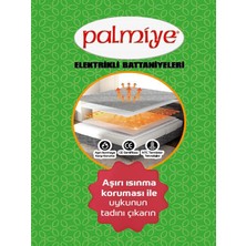 GOLDRİSE Elektirikli Battaniye Palmiye Çift Kişilik 2 Yıl Garantili Tseli Termostatlı (Aşırı Isınma Korumalı)