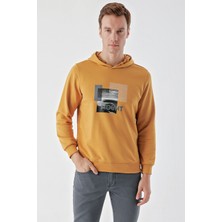 Morven Erkek Hardal Sarısı Kapüşonlu Sweat-Shirt